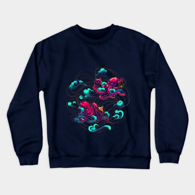 Octopus Crewneck Sweatshirt by Lyara Costa